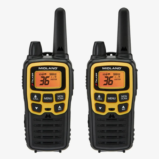 Par de radios walkie talkie Midland T61VP3 X-Talker GMRS FRS