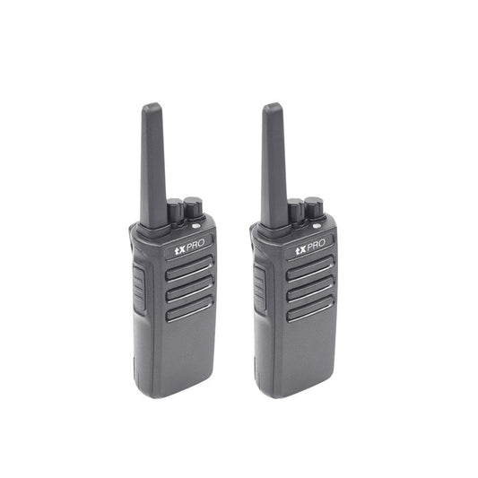 2 Radios Wallkie Talkie tXPRO TX600 UHF 2W 16 canales analógicos