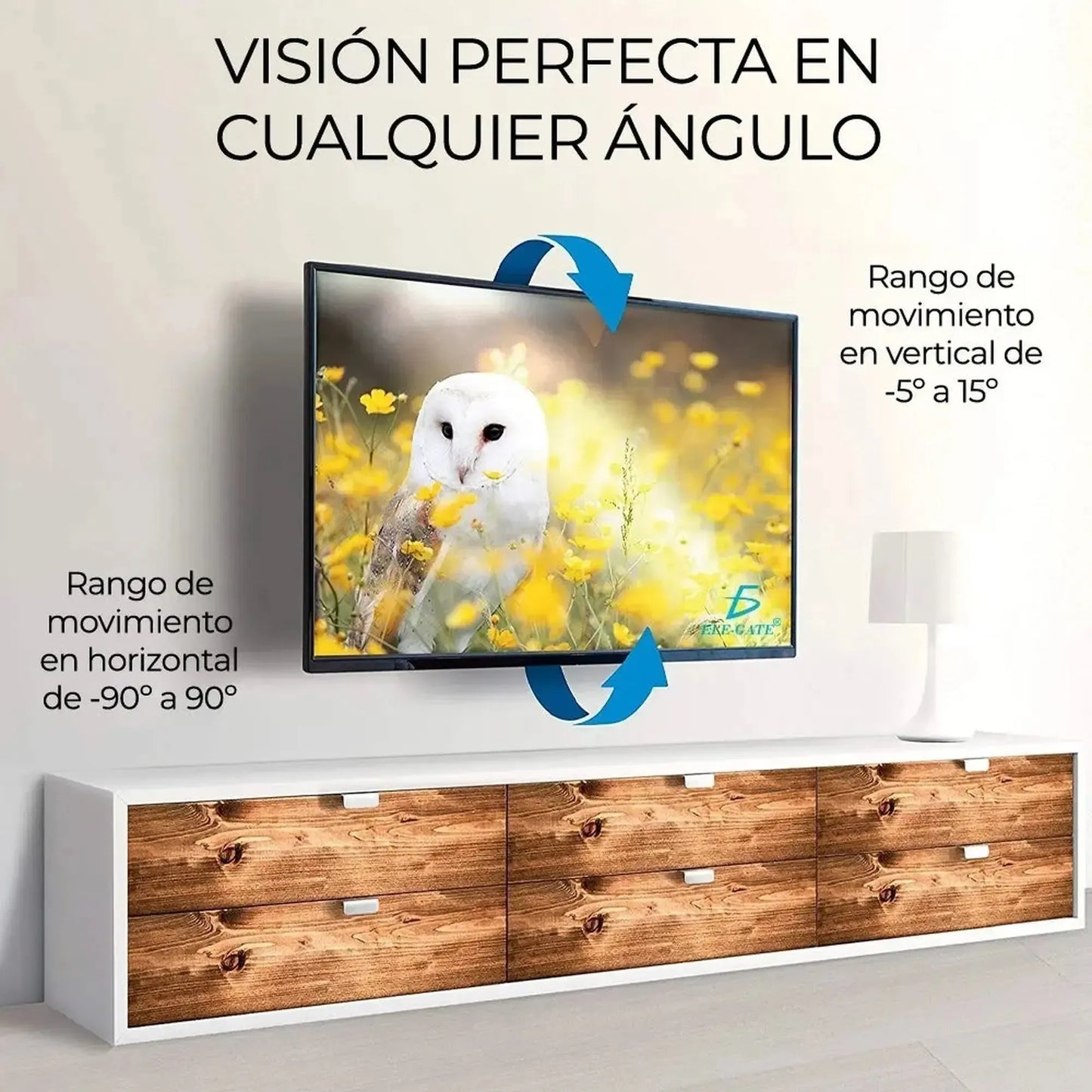 Soporte para tv pantalla de 32 A 70 pulgadas articulado inclinable