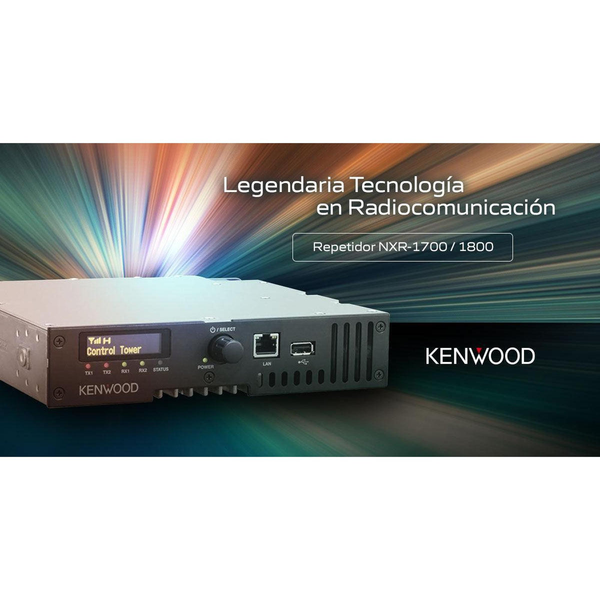 Repetidor Kenwood NXR-1800-E2 Digital NXDN DMR Analógico UHF 400-470MHz 40W puerto LAN MIL-STD-810 SNMP