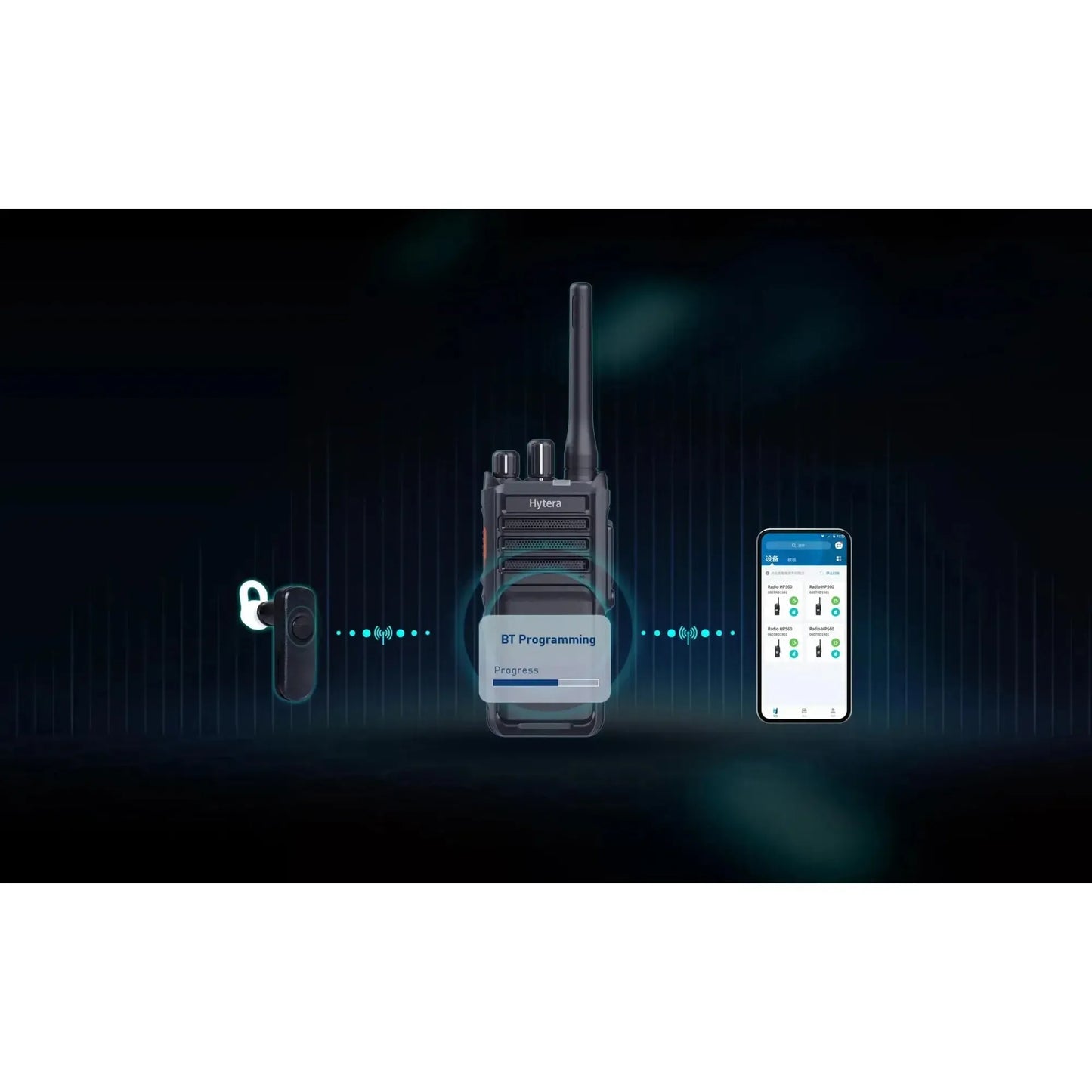 Radio walkie talkie Hytera HP506G versión GPS 256 canales Digital y analógico 4W UHF 256 canales
