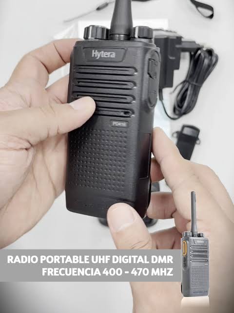 Radio walkie talkie Hytera PD416 DMR Digital y Analógico UHF IP55
