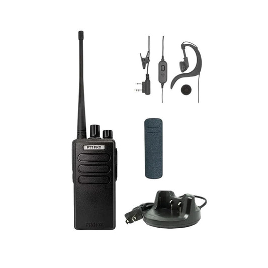 Radio Walkie Talkie PTTPRO PRO1000 UHF Analógico 16 canales 2W