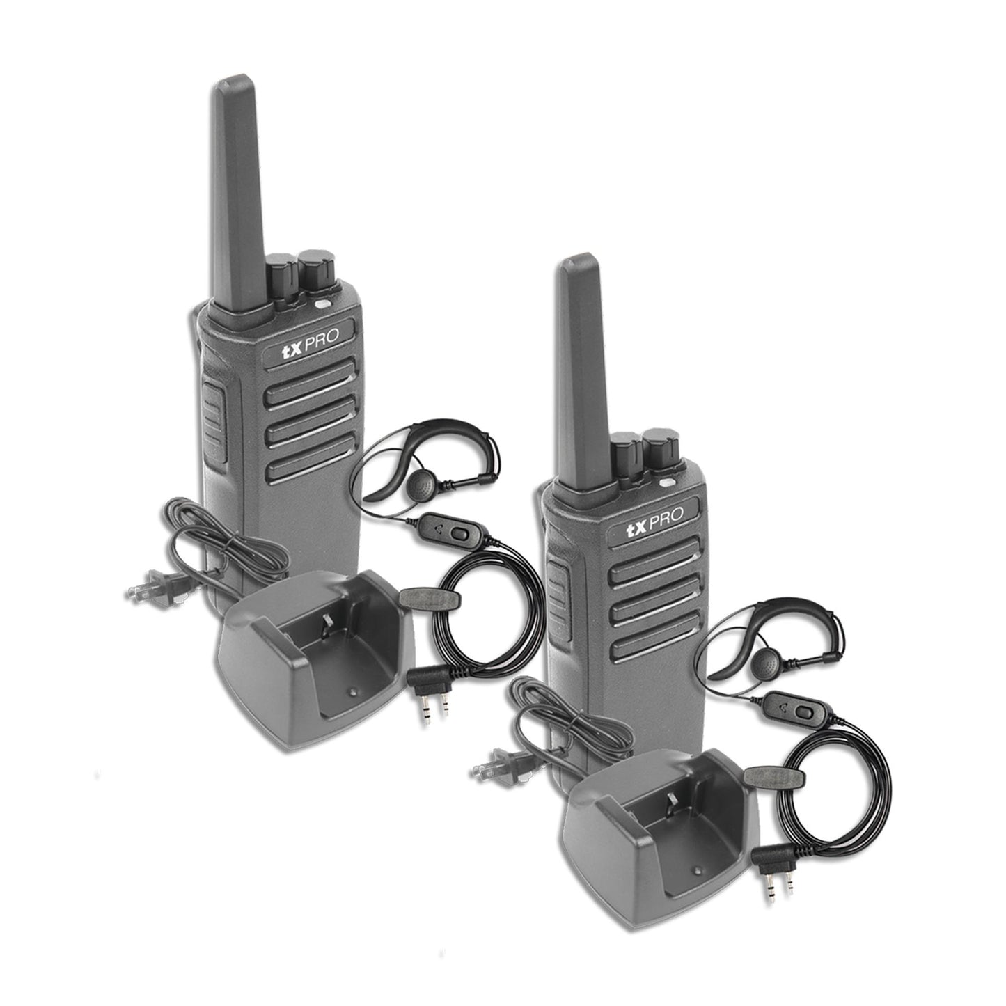 2 Radios Wallkie Talkie tXPRO TX600 UHF 2W 16 canales analógicos