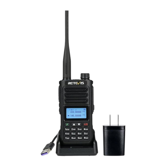 Radio walkie talkie Retevis RA89 Sumergible Banda UHF/VHF/FM 10W de potencia analógico