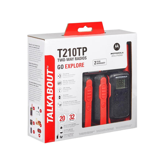 3 Radios walkie talkie Motorola T210TP GMRS FRS 22 canales