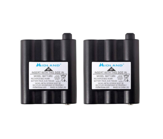 Par de baterías Midland BATT5RX AVP17 compatible con T290 T295 GXT1000 GXT1050