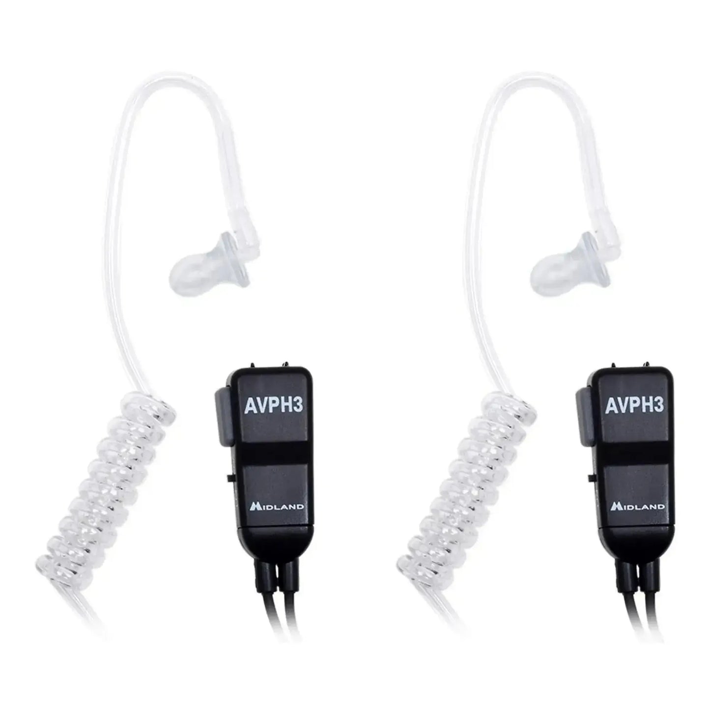 Par de auriculares manos libres Midland AVPH3 PTT Vox diadema audífono tipo escolta