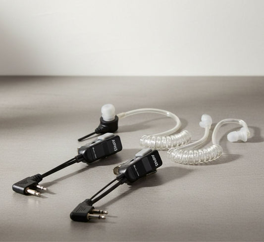 Par de auriculares manos libres Midland AVPH3 PTT Vox diadema audífono tipo escolta