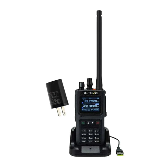 Radio walkie talkie Retevis C1 Sumergible Banda dual UHF/VHF 5W Uso rudo Analógico