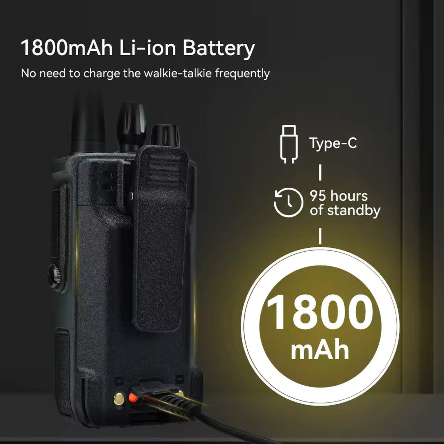 Radio walkie talkie Retevis C1 Sumergible Banda dual UHF/VHF 5W Uso rudo Analógico