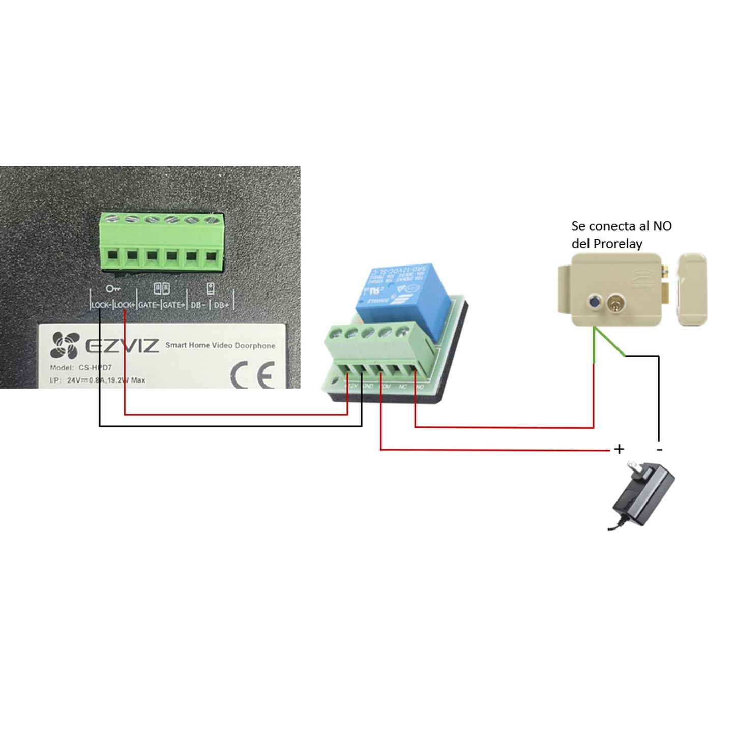 Videoportero IP con monitor WiFi Cámara Apertura remota