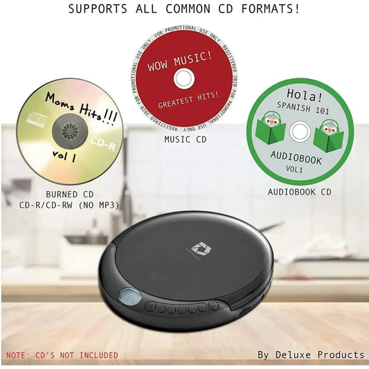 Discman CD Player portátil Antigolpes salida Aux Incluye Audífonos