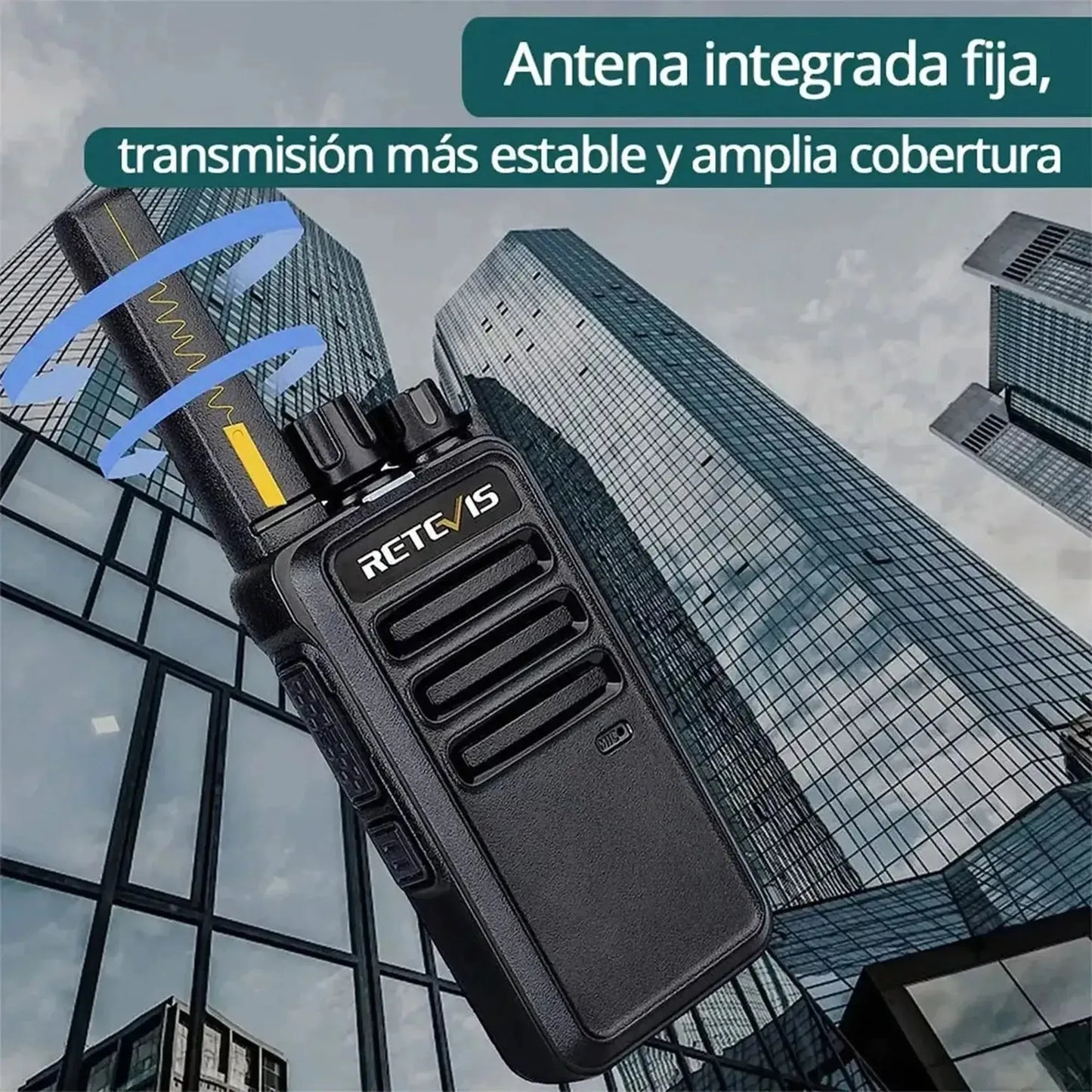 Par Radios Walkie Talkie Retevis RT68 UHF Analógico 2W 16 canales