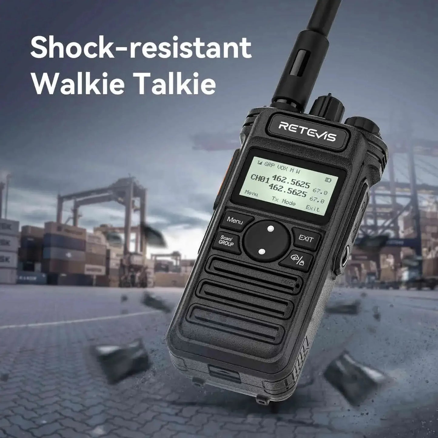 Par radios walkie talkie Retevis RT86S UHF 10W Analógico 16 canales