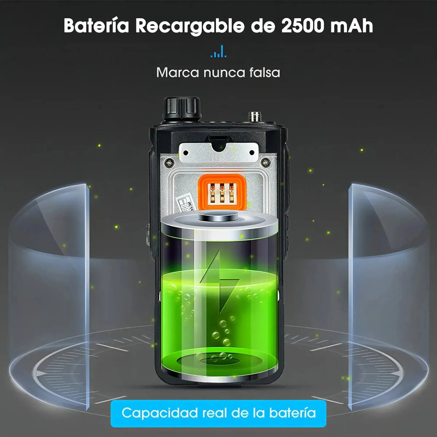 Radio walkie talkie Retevis RA89 Sumergible Banda UHF/VHF/FM 10W de potencia analógico