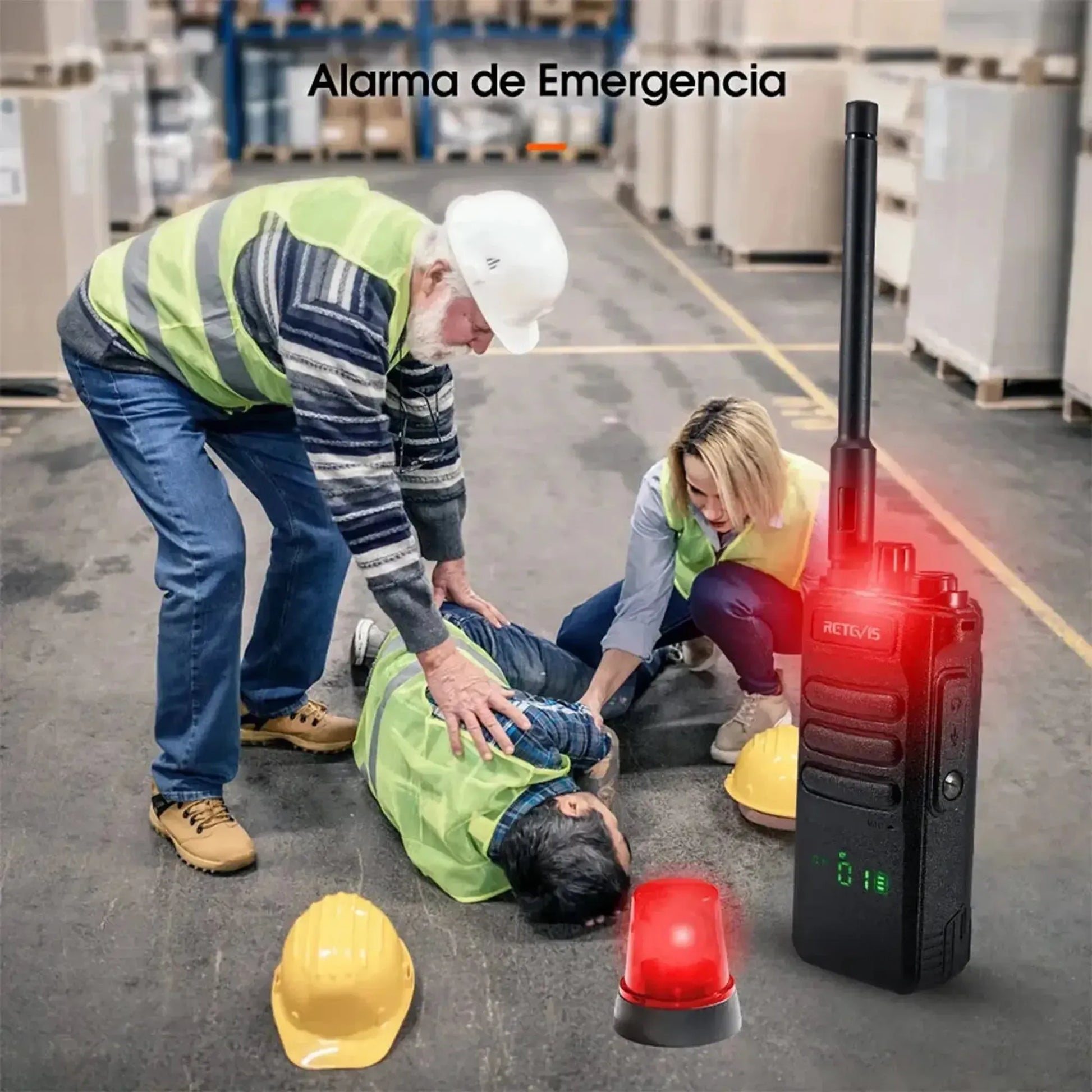 Par de radios Walkie Talkie Retevis RT86 Largo alcance 10W UHF 16 canales analógicos