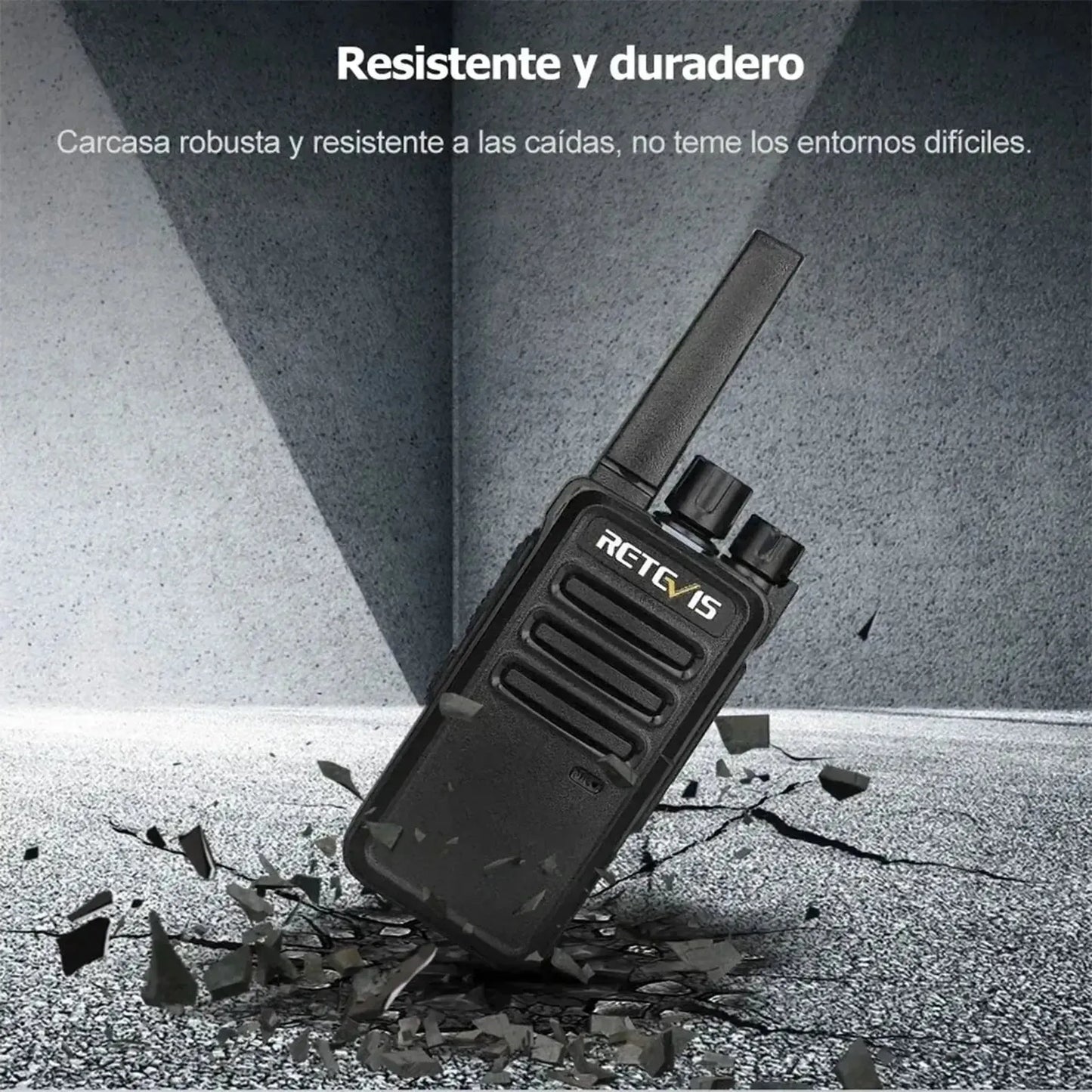 Par Radios Walkie Talkie Retevis RT68 UHF Analógico 2W 16 canales