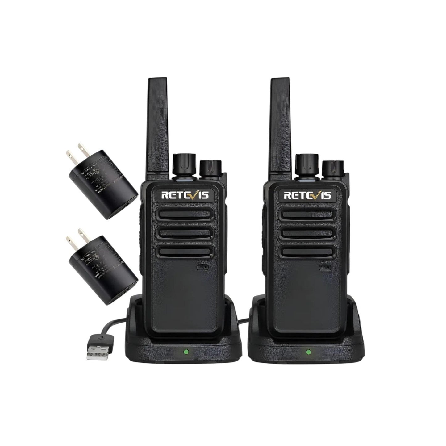 Par Radios Walkie Talkie Retevis RT68 UHF Analógico 2W 16 canales