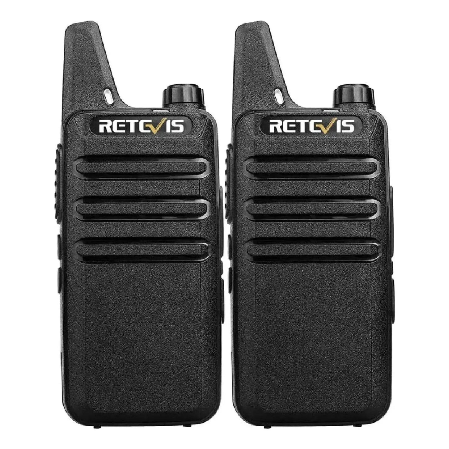 Par radios walkie talkie Retevis RT22 UHF Analógico 2W 16 canales incluye manos libres