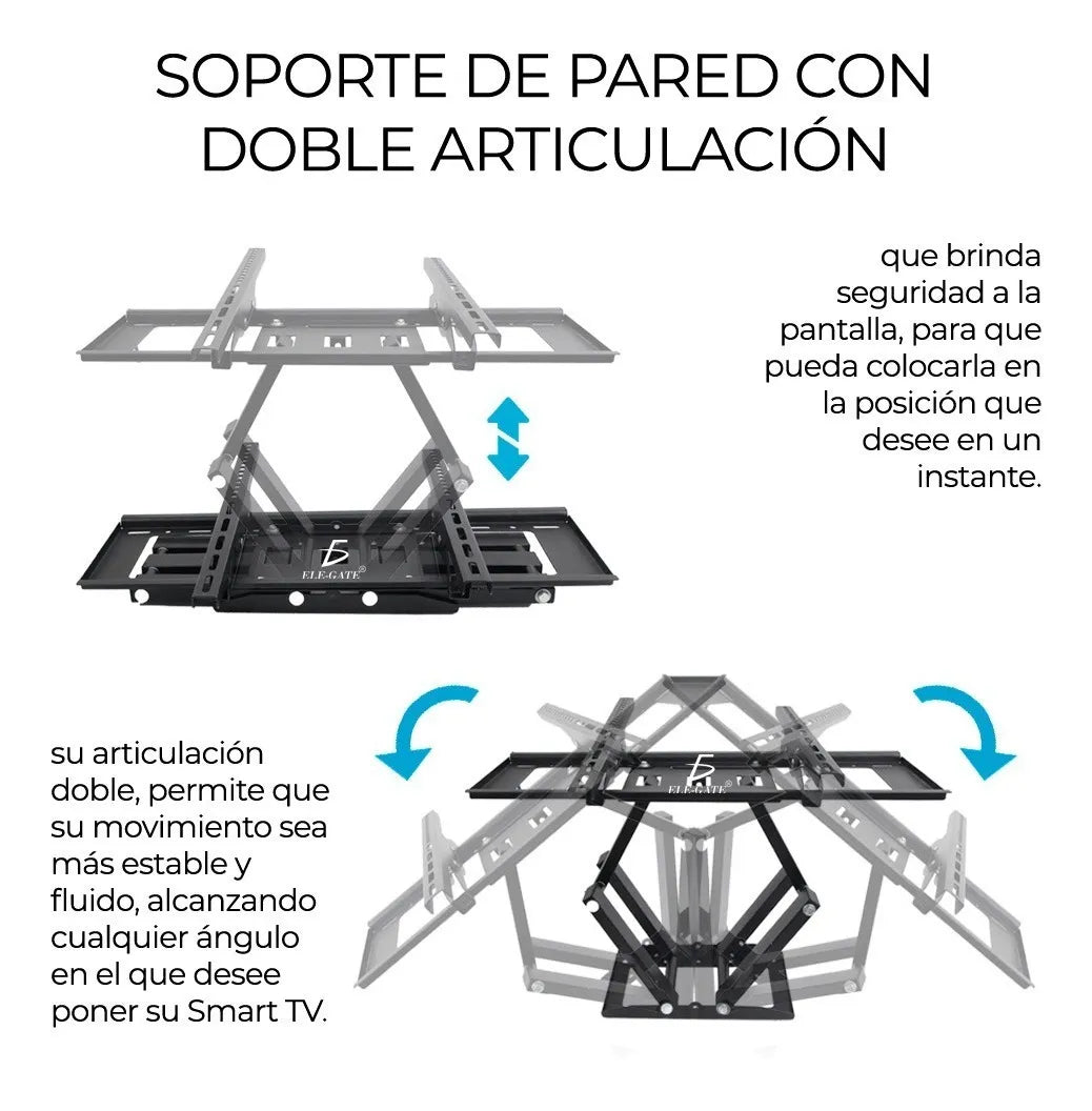 Soporte para tv pantalla de 32 A 70 pulgadas articulado inclinable