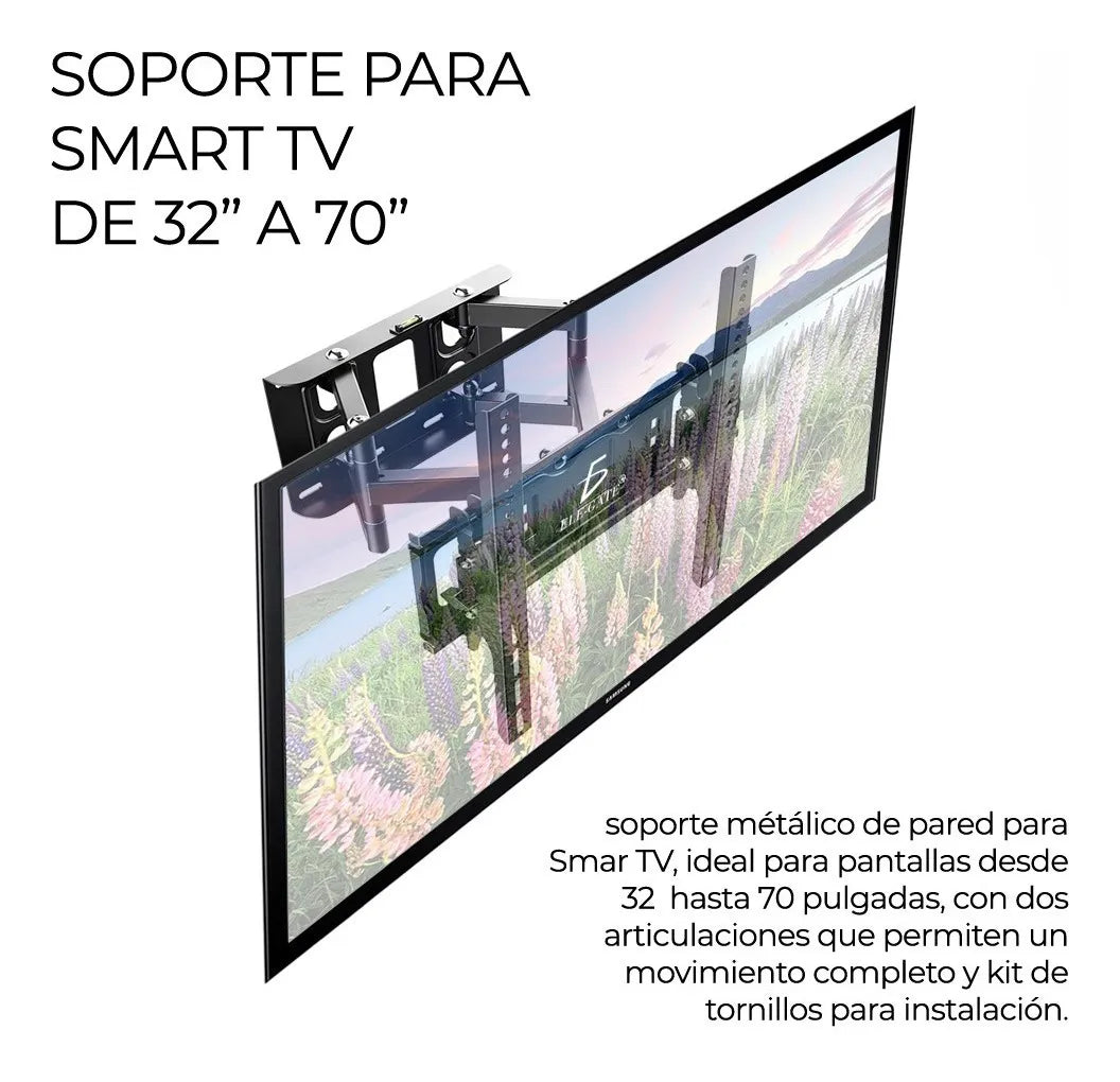 Soporte para tv pantalla de 32 A 70 pulgadas articulado inclinable