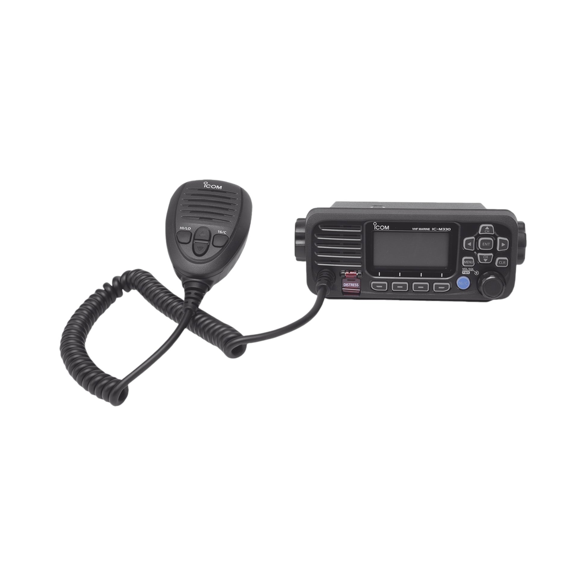 Radio Móvil Marino iCom IC-M330B clase D DSC 25W IPX7 incluye micrófono