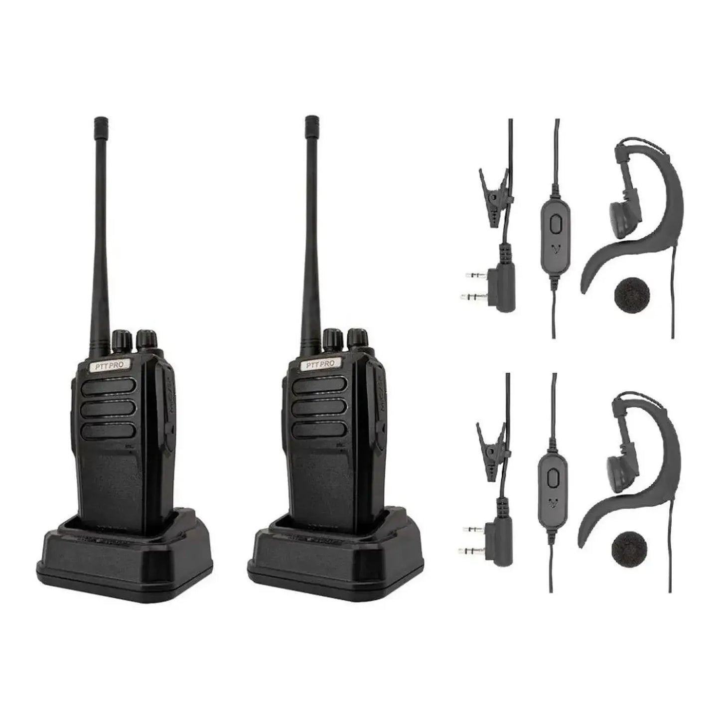 Par de radios Walkie Talkie Banda dual UHF VHF Analógico PTTPRO PRO3000 16 canales 5W