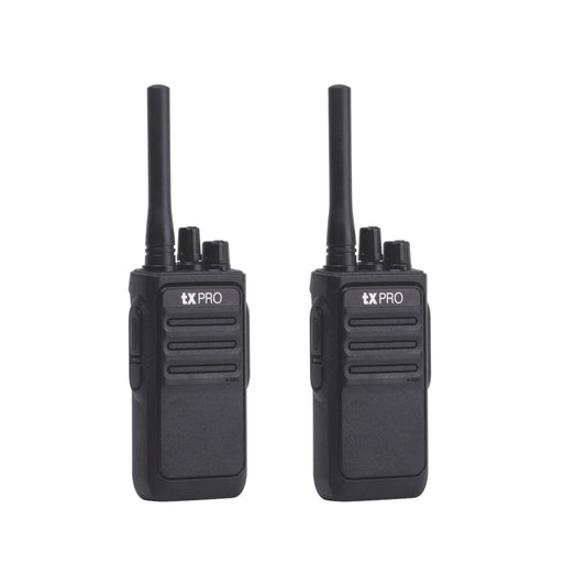 Par de radios Walkie Talkie tXPRO TX320 DUO UHF 2W 16 canales analógicos