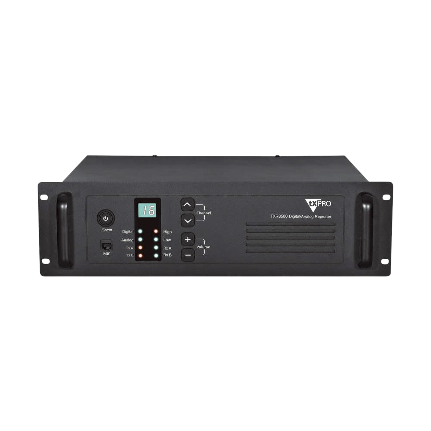 Repetidor TXPRO TXR8500U UHF 400-450MHz 40W protocolo DMR para doble llamada