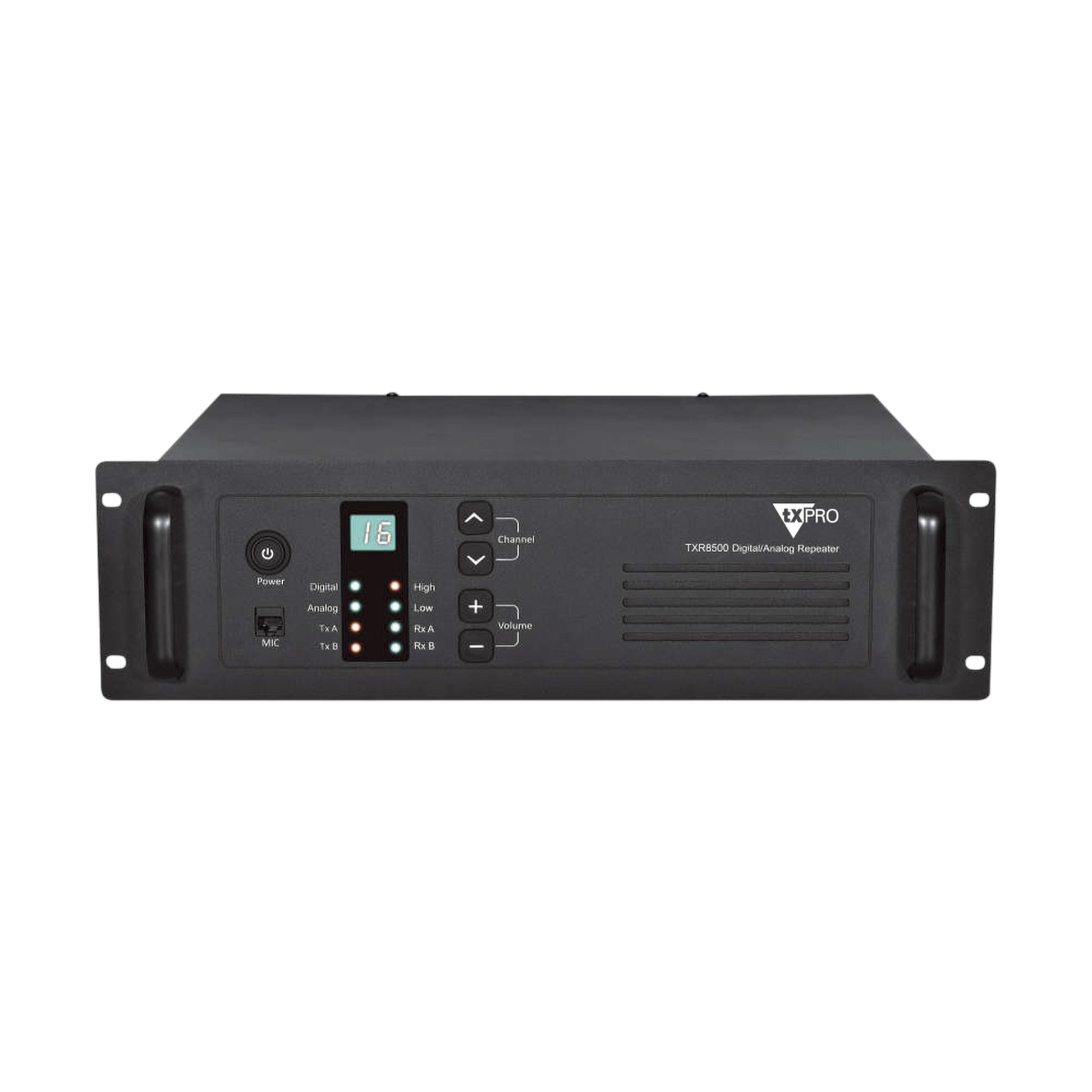 Repetidor TXPRO TXR8500U UHF 400-450MHz 40W protocolo DMR para doble llamada