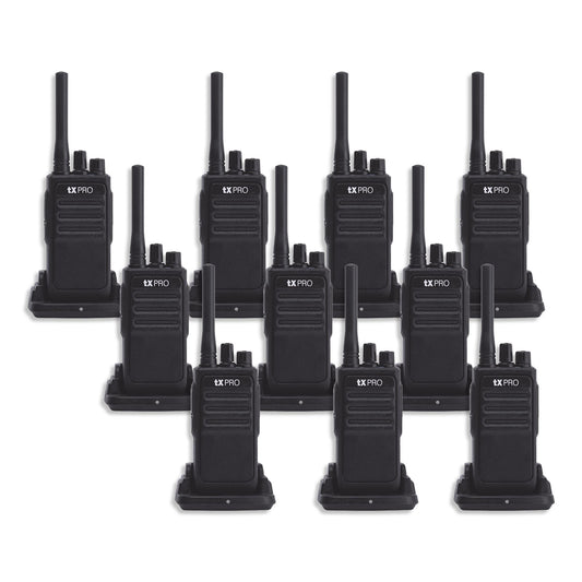 Paquete 10 radios walkie talkie tXPRO TX320 UHF 400-470MHz 16 canales analógicos