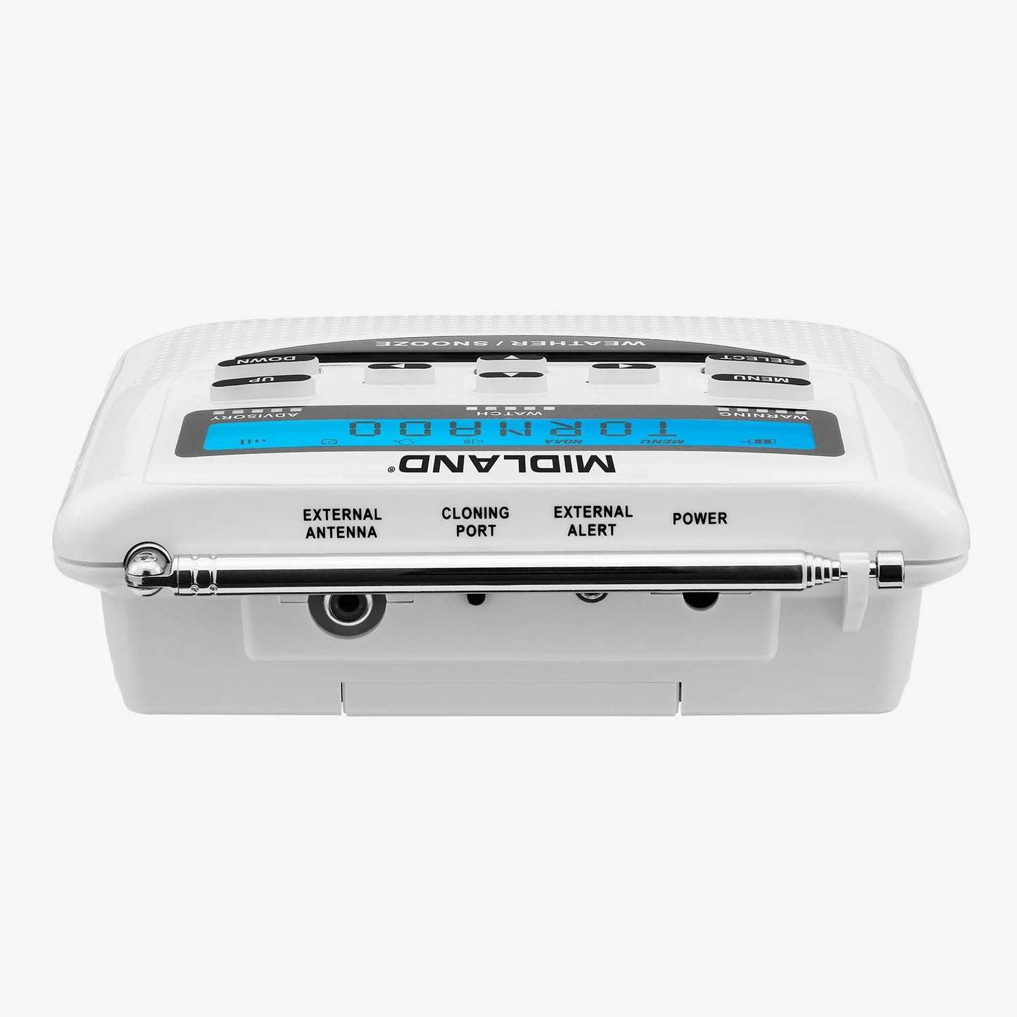 Radio meteorológico Midland WR120 con sistema alerta sísmica cobertura SASMEX S.A.M.E