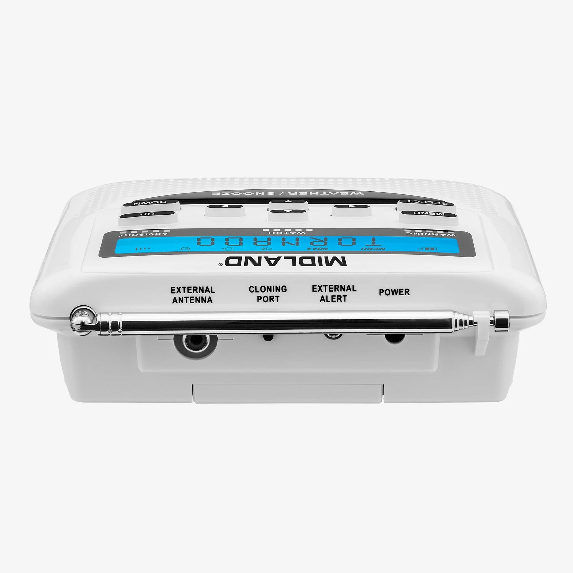 Radio meteorológico Midland WR120 con sistema alerta sísmica cobertura SASMEX S.A.M.E