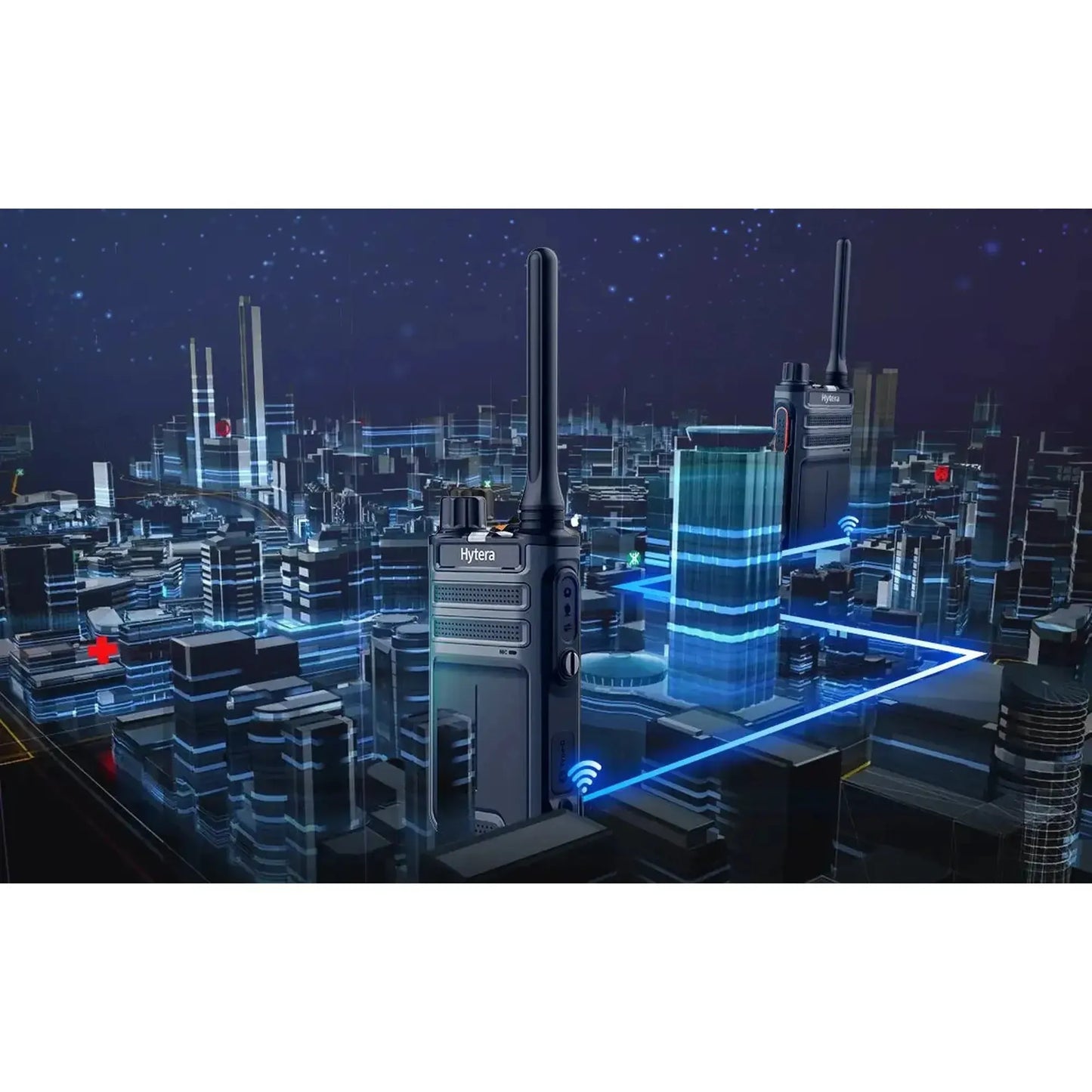 Radio Walkie Talkie Hytera AP516 Analógico UHF 3W 32 canales batería 4000mAh 17 horas