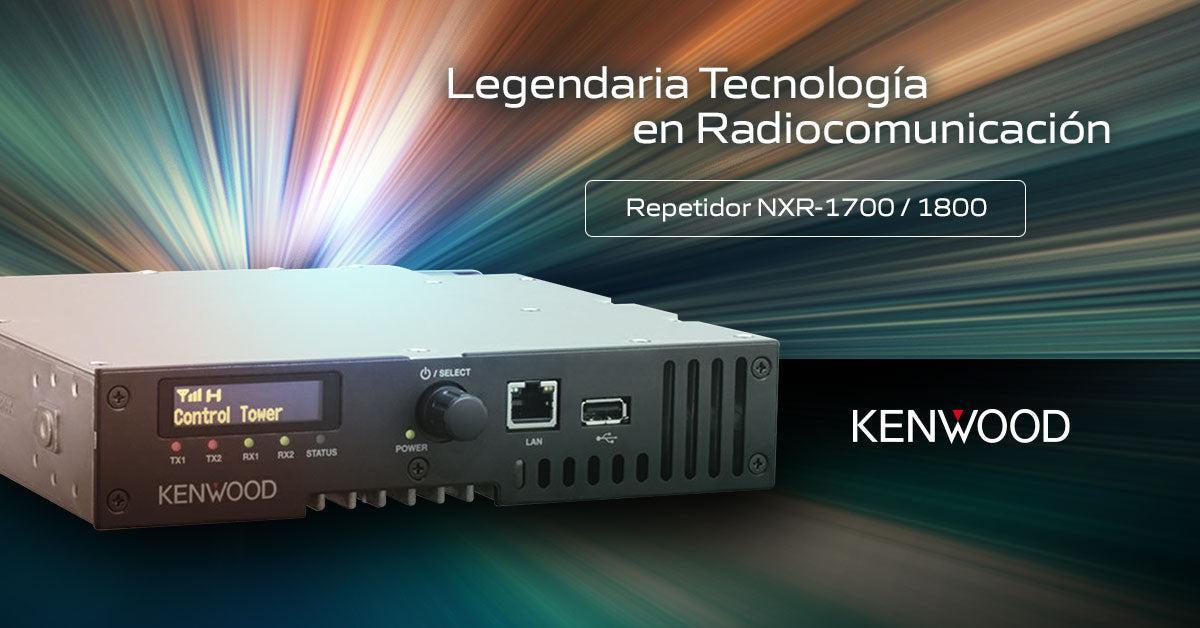 Repetidor Kenwood NXR-1800-E2 Digital NXDN DMR Analógico UHF 400-470MHz 40W puerto LAN MIL-STD-810 SNMP