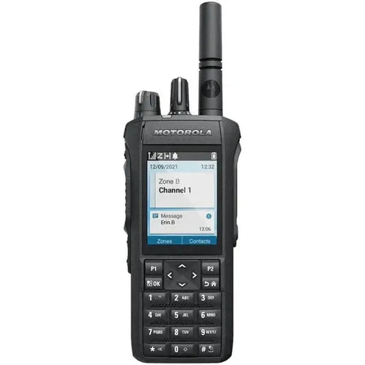 Radio walkie talkie Motorola R7 UHF Digital 1000 canales 4W FKP TIA Compatible