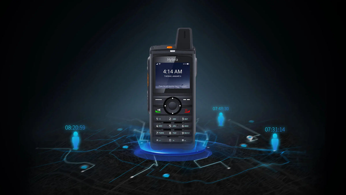 Radio portátil Hytera PNC380 PoC cobertura 4G 5G LTE GPS Impermeable IP67