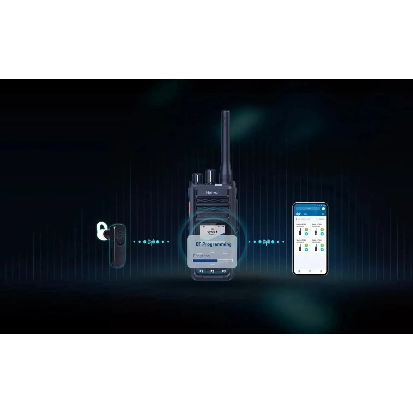 Radio walkie talkie Hytera HP566 Digital y analógico UHF 4W 512 canales