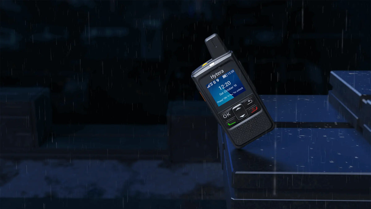 Radio portátil Hytera PNC360S PoC cobertura 4G LTE Impermeable IP67