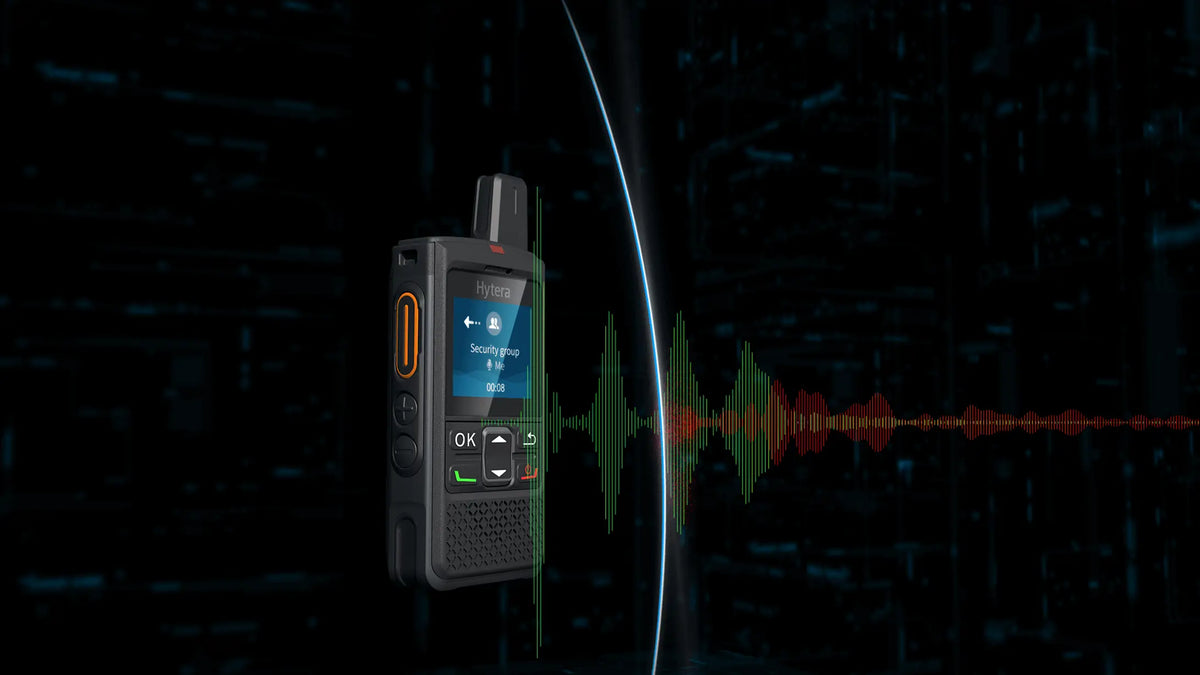 Radio portátil Hytera PNC360S PoC cobertura 4G LTE Impermeable IP67