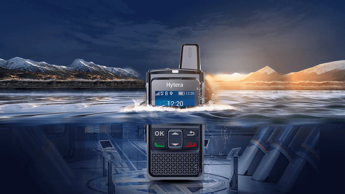 Radio portátil Hytera PNC360S PoC cobertura 4G LTE Impermeable IP67