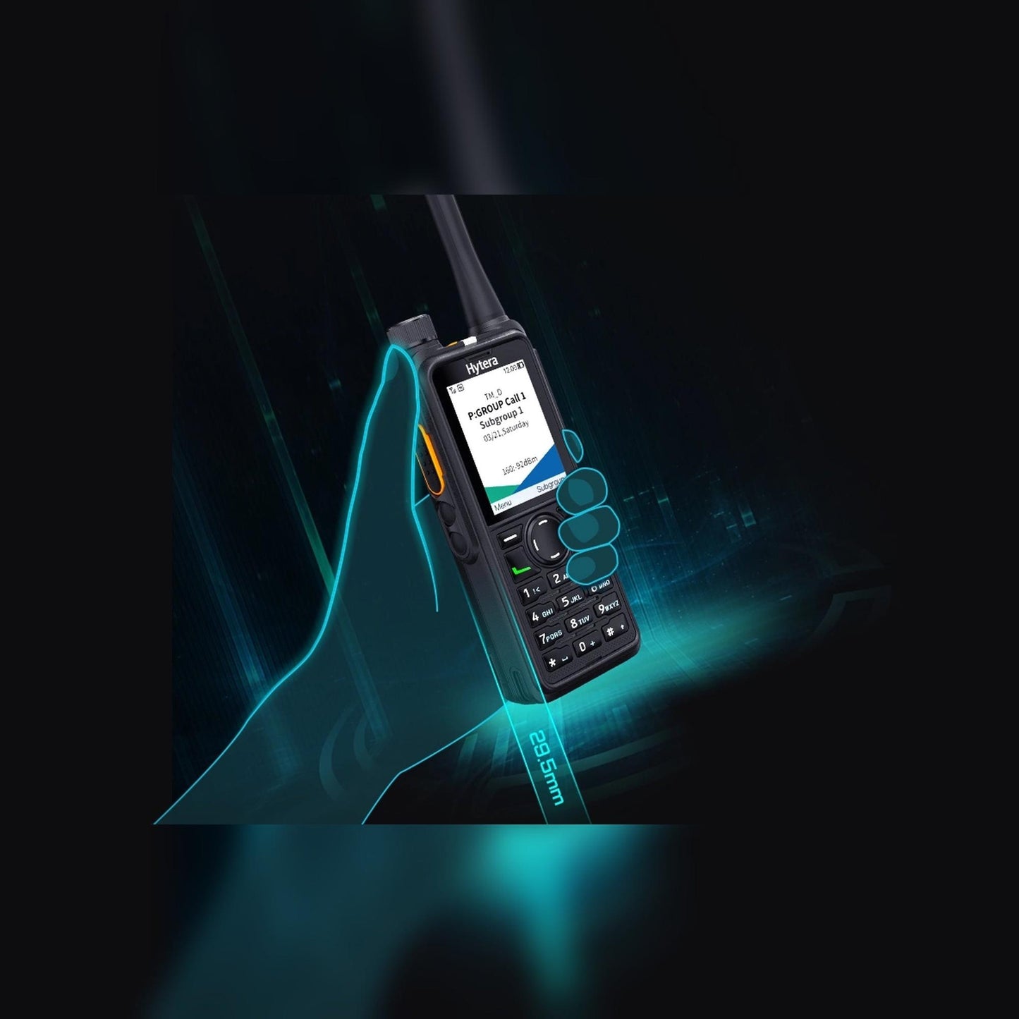 Radio Walkie Talkie Digital Profesional Hytera HP786 UHF DMR IP68 Uso rudo