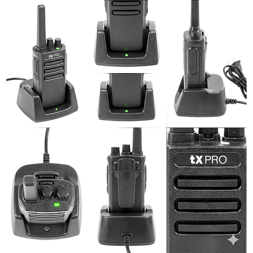 Par radios Walkie Talkie tXPRO TX500 DUO VHF analógico 136-174MHz 5W 16 canales