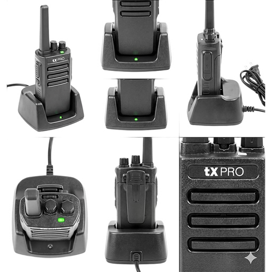Par radios Walkie Talkie tXPRO TX500 DUO VHF analógico 136-174MHz 5W 16 canales