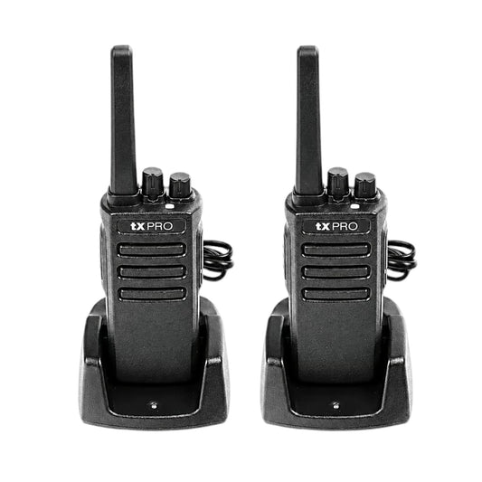 Par radios Walkie Talkie tXPRO TX500 DUO VHF analógico 136-174MHz 5W 16 canales