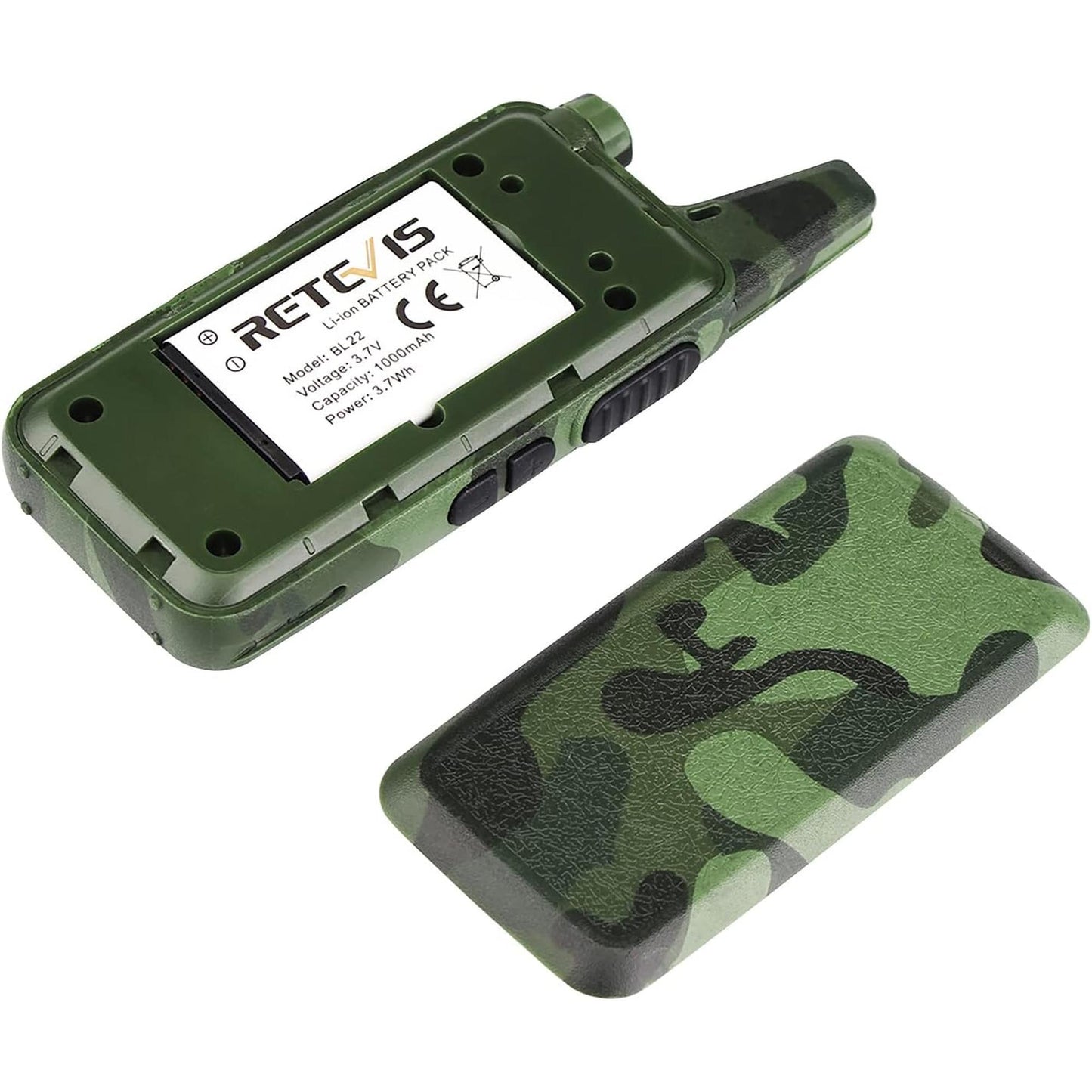 Par radios Walkie Talkie Retevis RT22 CAMO UHF Analógico 22canales 2W