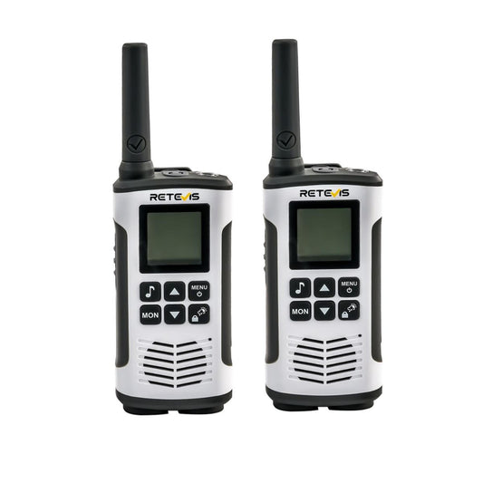 Par radios walkie talkie Retevis RT45 Eztalk GMRS FRS 22 canales