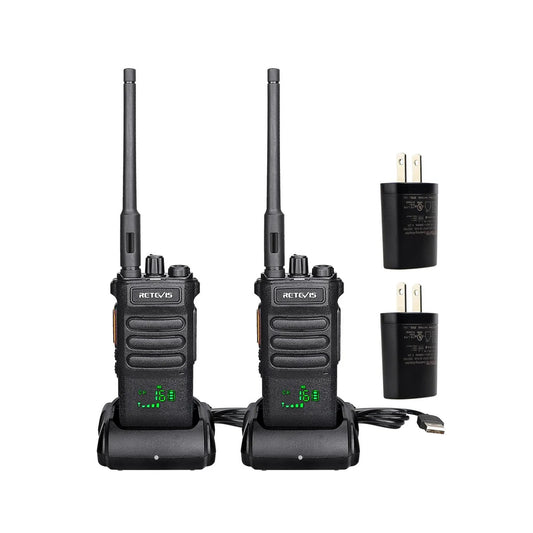 Par de radios Walkie Talkie Retevis RT86 Largo alcance 10W UHF 16 canales analógicos