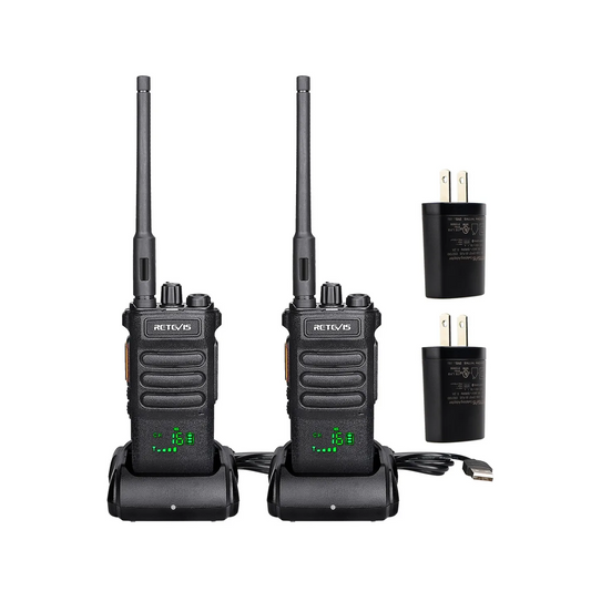 Par de radios Walkie Talkie Retevis RT86 Largo alcance 10W UHF 16 canales